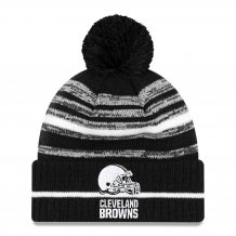 Cleveland Browns - Black & White 2021 Sideline Home NFL Wintermütze