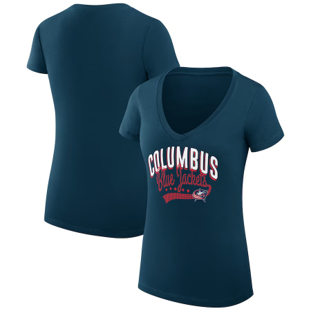 Columbus Blue Jackets Womens - Filigree Logo NHL T-Shirt