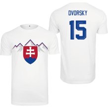 Slovensko - Dalibor Dvorský 2026 Hokejový Tričko-bílé