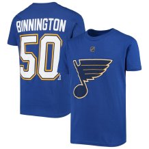 St. Louis Blues Youth - Jordan Binnington NHL T-Shirt