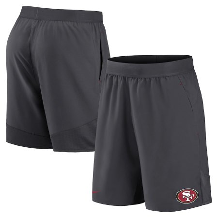 San Francisco 49ers - Stretch Woven Anthracite NFL Shorts