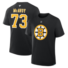 Boston Bruins - Charlie McAvoy 2025 Stack NHL T-Shirt
