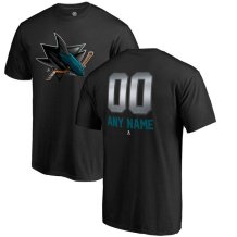 San Jose Sharks - Midnight Mascot NHL T-Shirt mit Namen und Nummer