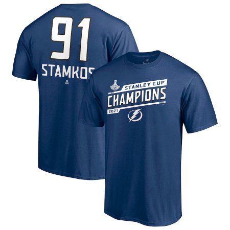 Tampa Bay Lightning - Steven Stamkos 2021 Stanley Cup Champs Banner NHL T-shirt
