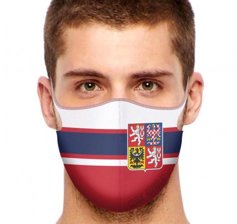 Tschechien - Gesichtsmaske trikot / Mengenrabatt