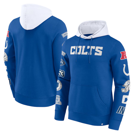 Indianapolis Colts - Patched Out NFL Mikina s kapucí