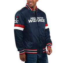 Washington Wizards - Full-Snap Varsity Home Satin NBA Kurtka