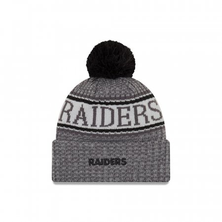 Las Vegas Raiders - 2018 Sideline Graphite NFL Knit Hat