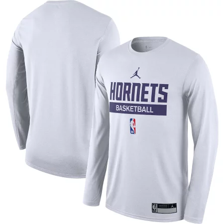 Charlotte Hornets - 2022/23 Practice Legend White NBA Tričko s dlouhým rukávem
