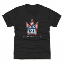 New York Rangers Youth - Henrik Lundqvist Logo Black NHL T-Shirt