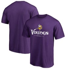 Minnesota Vikings - Team Lockup Purple NFL T-Shirt