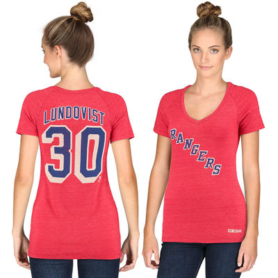 New York Rangers Womens - Henrik Lundqvist CCM NHL T-Shirt