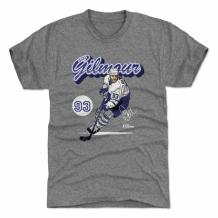 Toronto Maple Leafs - Doug Gilmour Retro Script Gray NHL T-Shirt