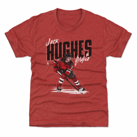 New Jersey Devils Kinder - Jack Hughes Chisel Red NHL T-Shirt