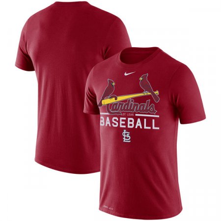 St. Louis Cardinals - Wordmark Practice Performance MLB T-Shirt