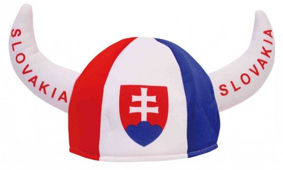 Slovakia Hockey Fan Hat Horns 1