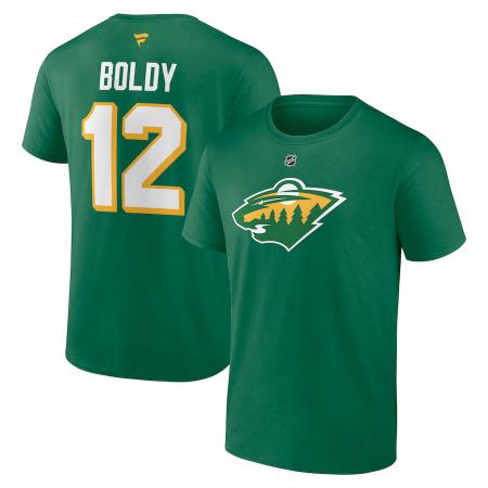 Minnesota Wild - Matthew Boldy Stack NHL Koszułka - Wielkość: S/USA=M/EU