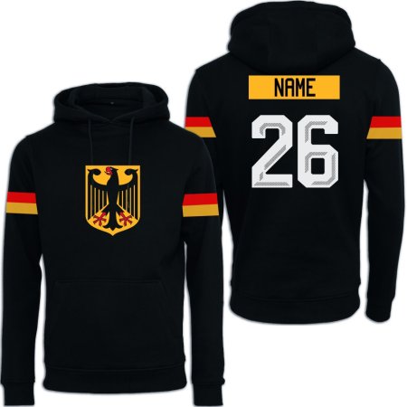 Niemcy - 2026 Hockey Bluza s kapturem/Własne imię i numer - Czarny