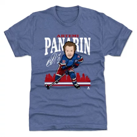 New York Rangers - Artemi Panarin Toon Blue NHL T-Shirt