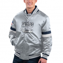 Dallas Cowboys - Full-Snap Varsity Navy Satin NFL Jacket