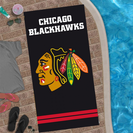 Chicago Blackhawks - Team Black NHL Ręcznik plażowy