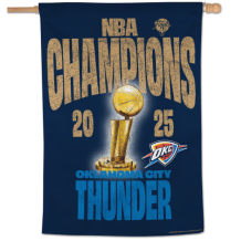 Oklahoma City Thunder - 2025 Champions Vertical NBA Banner