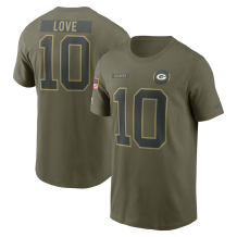 Green Bay Packers - Jordan Love 2025 Salute To Service NFL Tričko
