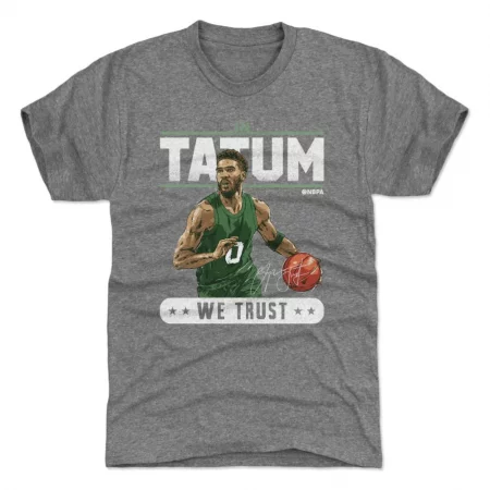 Boston Celtics - Jayson Tatum Trust Gray NBA T-Shirt