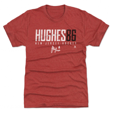 New Jersey Devils - Jack Hughes Elite Red NHL Tričko