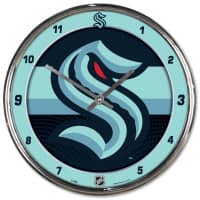 Seattle Kraken - Chrome NHL Clock