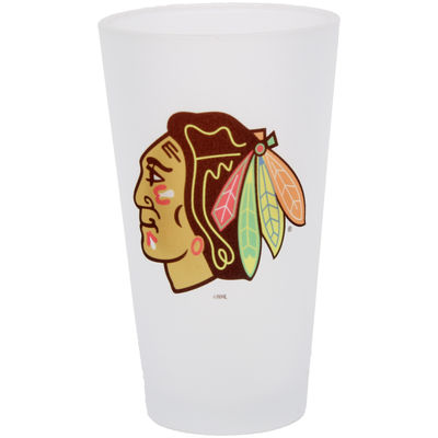 Chicago Blackhawks - Frosted Pint NHL Glass