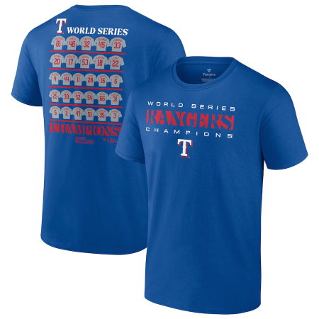 Texas Rangers - World Series Champs Roster MLB Tričko