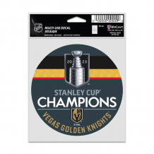 Vegas Golden Knights - 2023 Stanley Cup Champs Round NHL Aufkleber