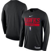 Atlanta Hawks - 2022/23 Practice Legend Black NBA Long Sleeve T-shirt