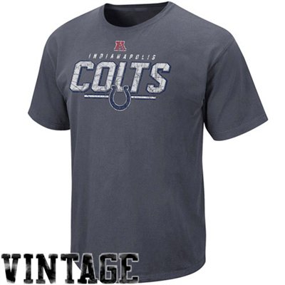 Indianapolis Colts - Pigment Dyed Vintage  NFL Tshirt - Wielkość: L/USA=XL/EU