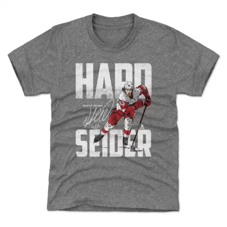 Detroit Red Wings Dětské - Moritz Seider Hard Gray NHL Tričko