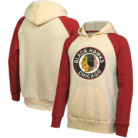 Chicago Blackhawks - Logo Raglan NHL Mikina s kapucňou