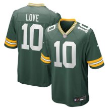 Green Bay Packers - Jordan Love Green NFL Bluza meczowa