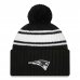 New England Patriots - 2022 Sideline Black NFL Zimná čiapka