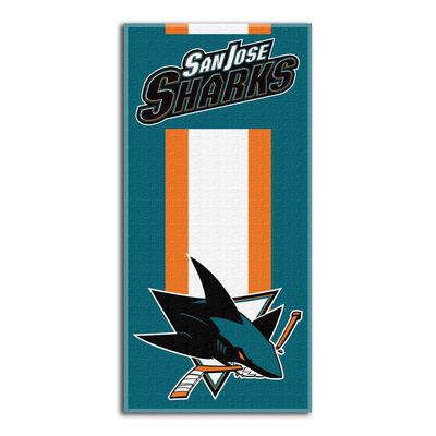 San Jose Sharks - Northwest Company Zone Read NHL Beach Towel - Size: one size