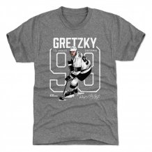 Los Angeles Kings - Wayne Gretzky Outline Gray NHL Tričko