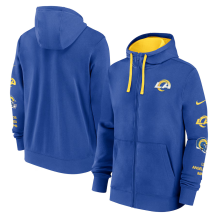 Los Angeles Rams - 2024 Nike Club Full-zip NFL Mikina s kapucí