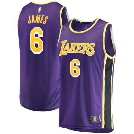 Los Angeles Lakers Dziecięca - LeBron James Fast Break Purple NBA Jersey