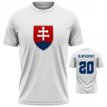 Słowacja - Juraj Slafkovsky Hockey Koszulka-biała