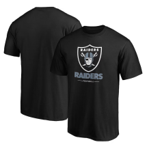 Las Vegas Raiders - Team Lockup Black NFL T-Shirt