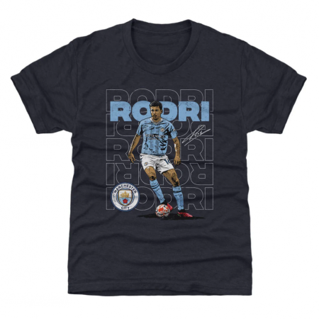 Manchester City Dětské - Rodri Outline Name Tričko