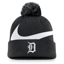 Detroit Tigers - Swoosh Peak Black MLB Knit hat