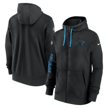 Carolina Panthers - 2024 Nike Sideline Club Full-zip NFL Bluza z kapturem