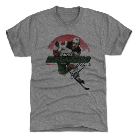Minnesota Wild - Mats Zuccarello Skyline Gray NHL Koszułka - Wielkość: L/USA=XL/EU