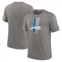 Detroit Lions - Rewind Logo Charcoal NFL T-Shirt
